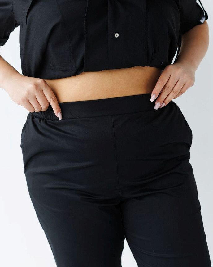 Медичний костюм жіночий Кейптаун чорний (уцінка/брак) 9