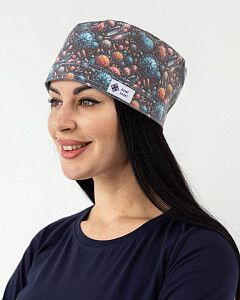 Медична шапочка з принтом Virus