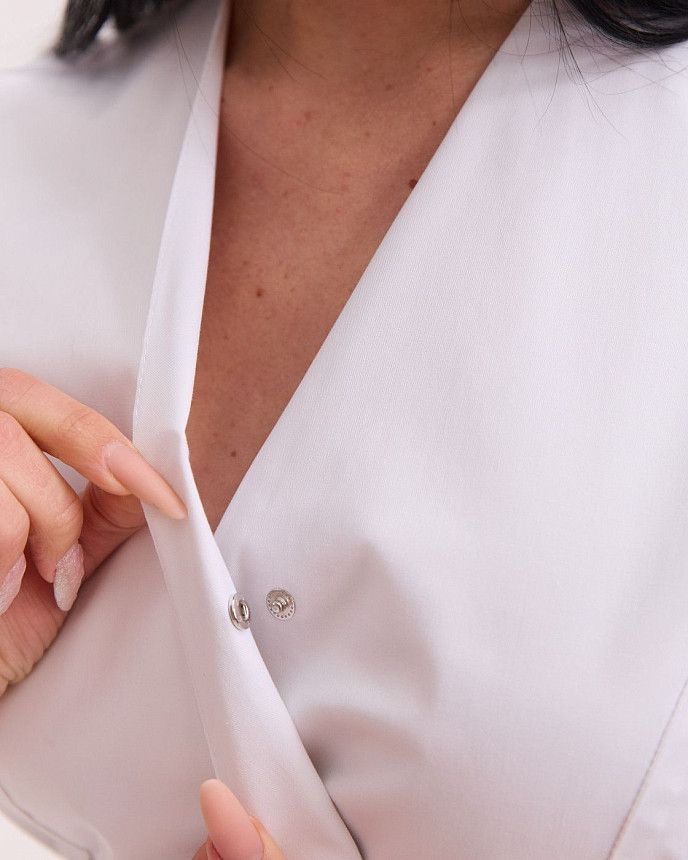 Медицинский костюм женский Киото белый 4