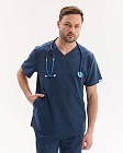 Медицинский костюм мужской Портленд синий 3