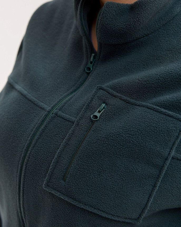 Медична кофта жіноча флісова Фінляндія темно-зелена +SIZE 5 Білий Халат Медична кофта жіноча флісова Фінляндія темно-зелена +SIZE 5