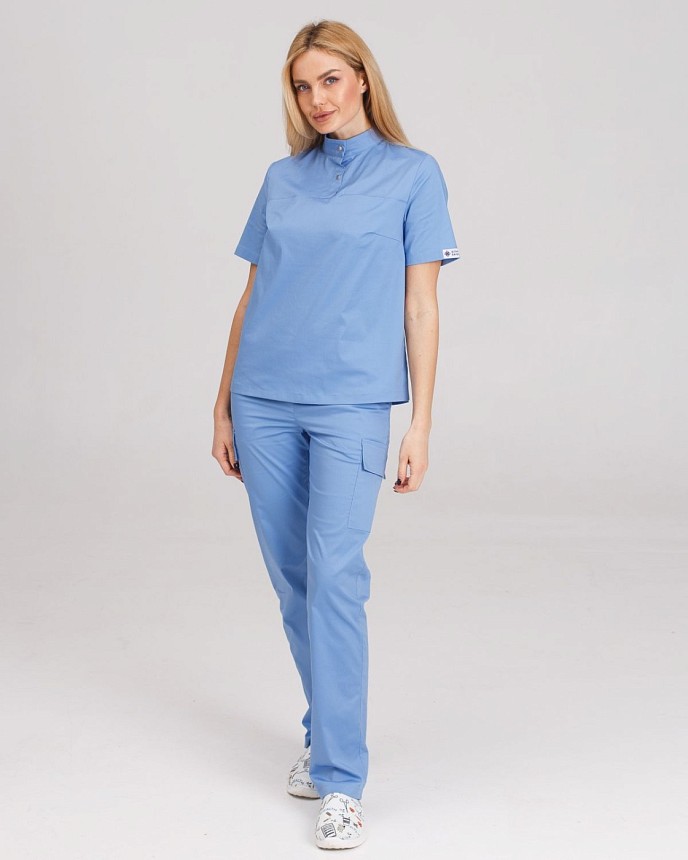 Медичний костюм жіночий Денвер блакитний 9