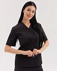 Медицинский костюм женский Остин черный 3