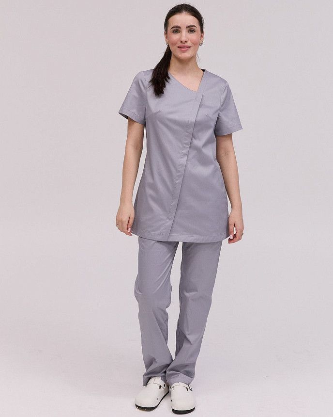 Медичний костюм жіночий Вірджинія сірий