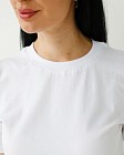 Медична базова футболка жіноча біла 6