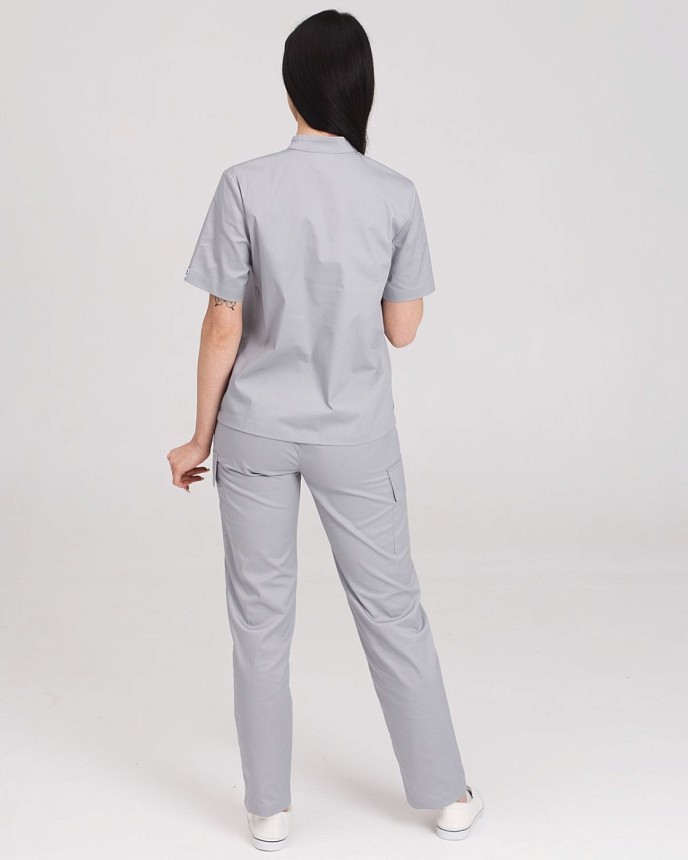 Женский медицинский костюм Денвер серый 2
