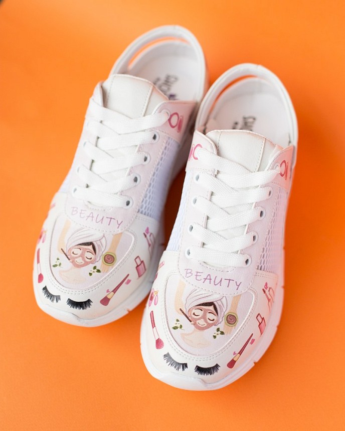 Обувь медицинская женская кроссовки с открытой пяткой Beauty pink 6