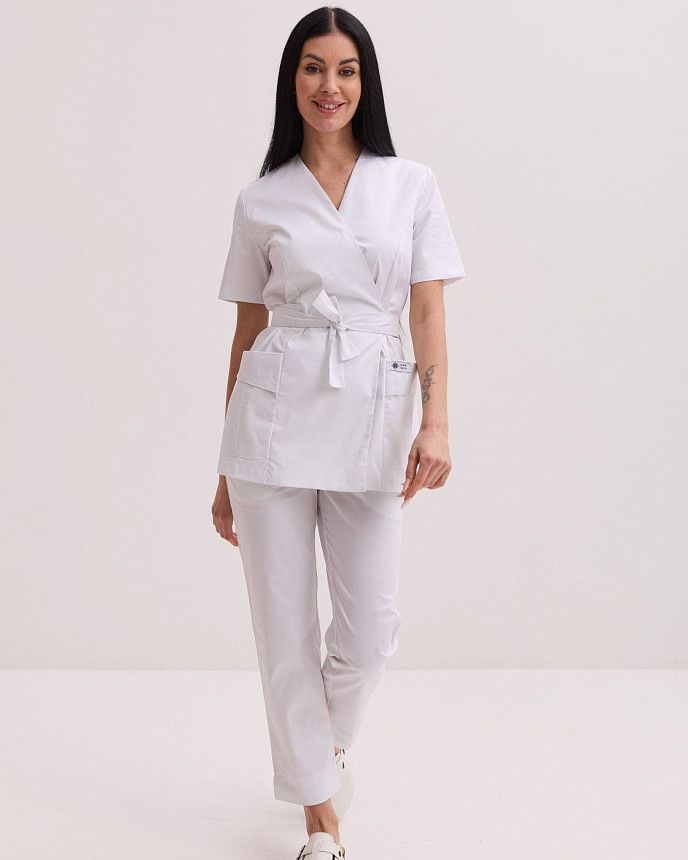 Медичний костюм жіночий Кіото білий