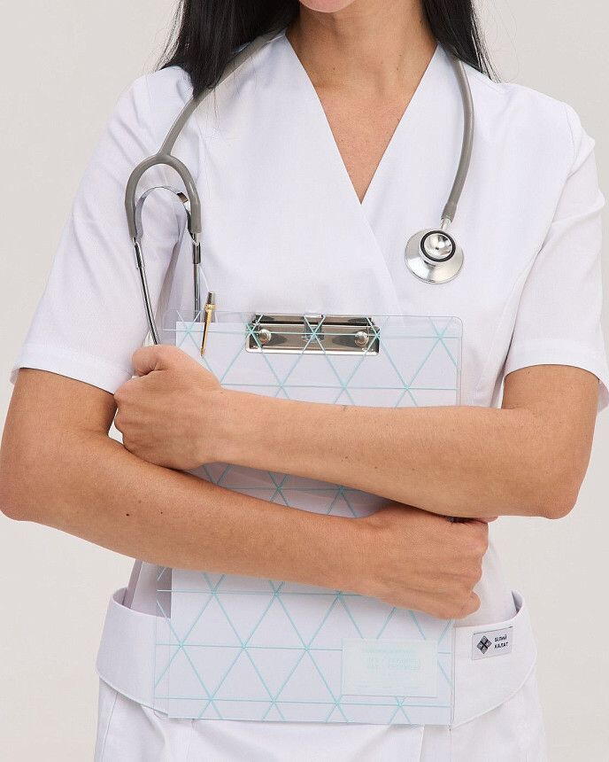 Медицинский халат женский Киото белый 7