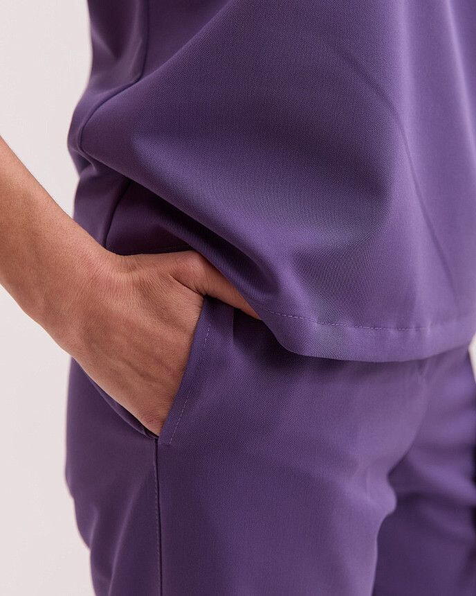 Медичний костюм жіночий Саванна бузковий 6