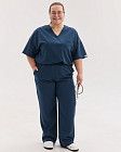 Медичний костюм жіночий Чикаго синій +SIZE 2
