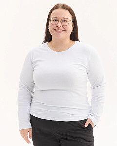 Медицинский лонгслив женский белый +SIZE