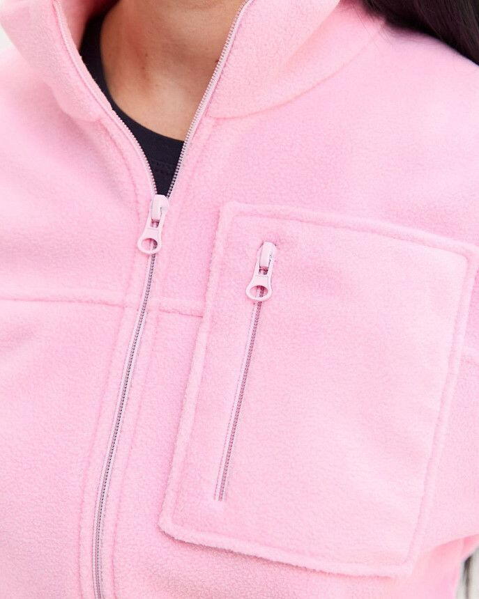 Медична кофта жіноча флісова Фінляндія рожева 5 Білий Халат Медична кофта жіноча флісова Фінляндія рожева 5