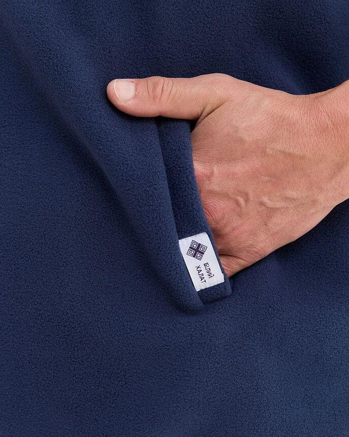 Медична жилетка чоловіча флісова Говерла синя +SIZE 5