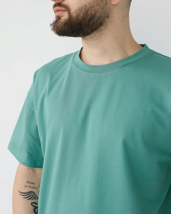 Медична футболка унісекс зелена 6