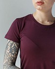 Медична футболка жіноча вишнева 4