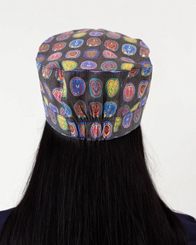 Медична шапочка з принтом MRT 2