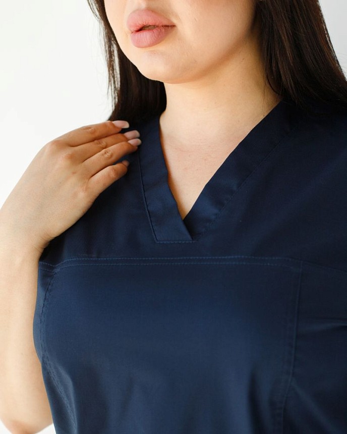 Медичний костюм жіночий Топаз темно-синій NEW +SIZE 4