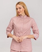 Медицинская рубашка женская Сакура лиловая