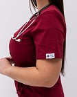 Медицинский костюм женский Рио марсала +SIZE (уценка/брак) 5