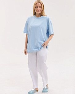 Медицинские штаны женские момы белые