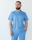Медичний костюм чоловічий Денвер блакитний 3