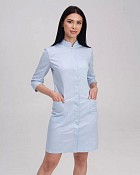 Медицинский халат женский Сакура лазурный