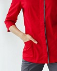 Медицинская рубашка женская Сакура красный-серый 5