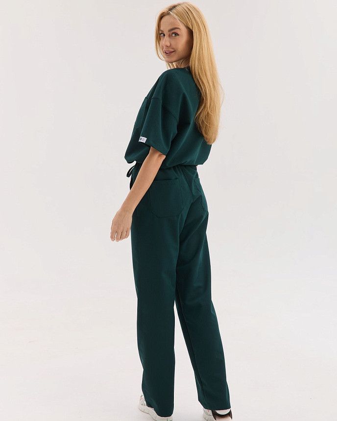 Медичний костюм жіночий Чикаго темно-зелений 3