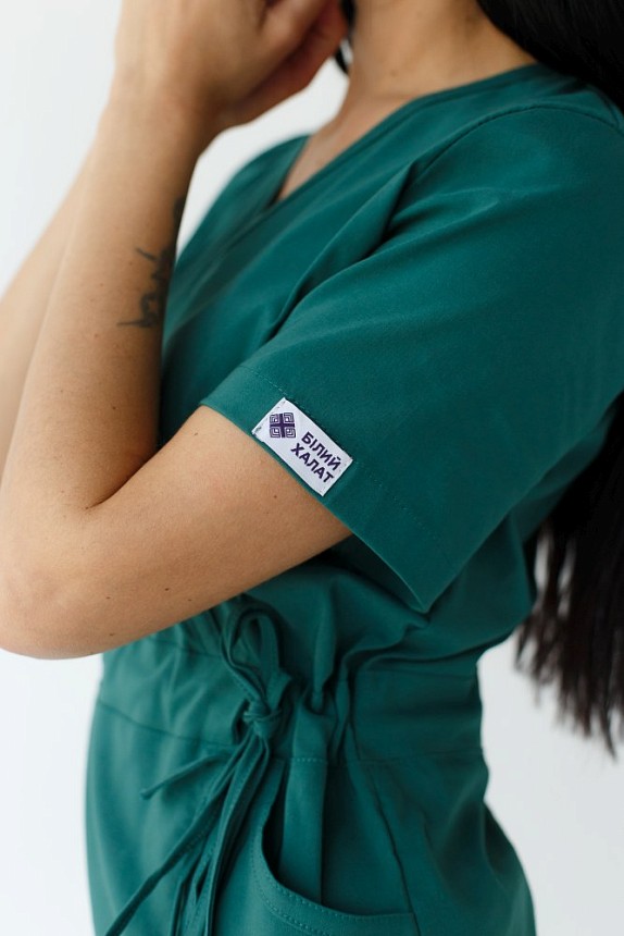 Медицинский костюм женский Рио зеленый 6