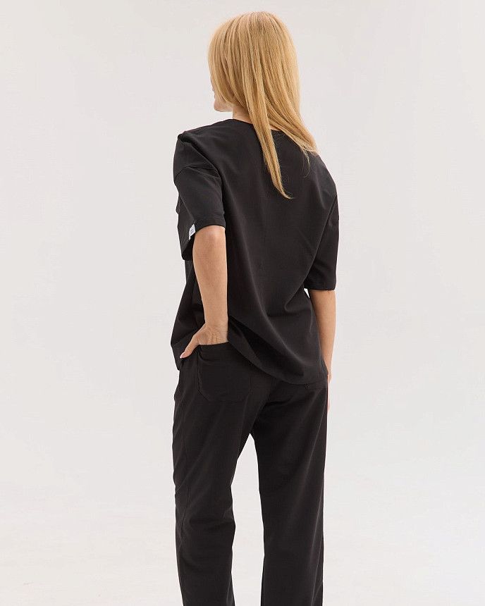 Медицинский костюм женский Чикаго черный 4