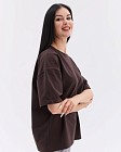 Медицинская футболка унисекс коричневая 5