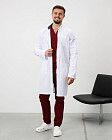 Халат медичний чоловічий Амстердам білий-сірий (уцінка/брак)