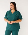 Медицинский костюм женский Аризона зеленый +SIZE (уценка/брак) 3