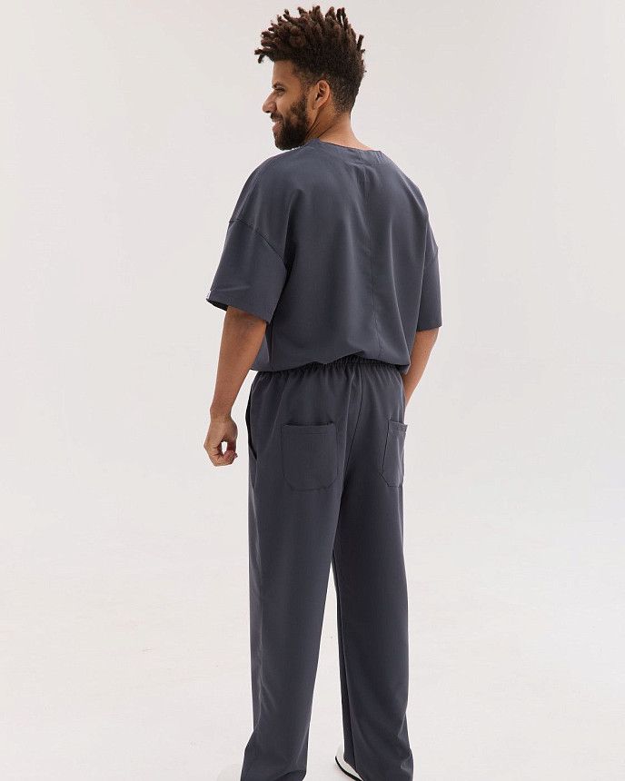 Медицинский костюм мужской Чикаго темно-серый 4