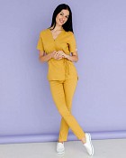 Медичний костюм жіночий Ріо гірчичний