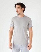 Медична футболка чоловіча світло-сіра