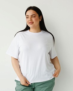 Медицинская базовая футболка женская белая