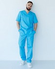 Медицинский костюм мужской Гранит кобальт 9