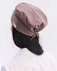 Медицинская классическая шапочка на завязках какао (Elite Stretch) 4
