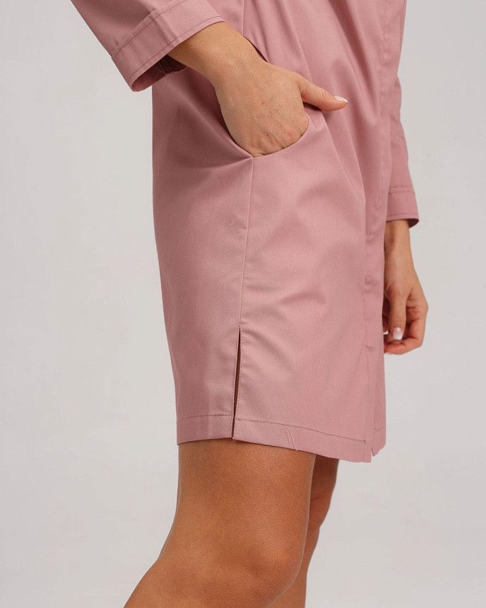 Медицинский халат женский Жаклин пепельно-розовый (уценка/брак) 5