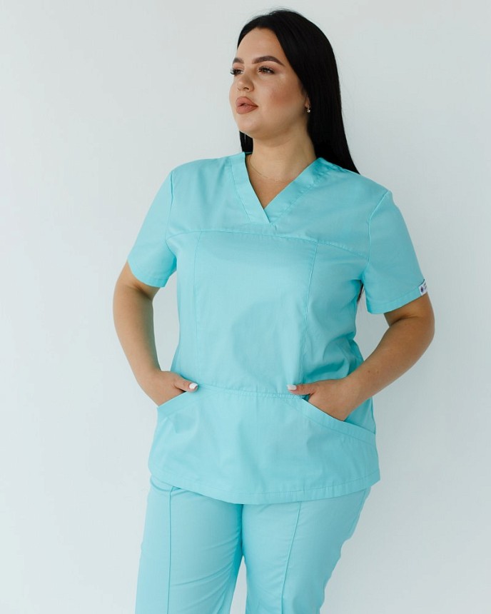 Медичний костюм жіночий Топаз м'ятний +SIZE 3