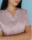 Медицинская рубашка женская Топаз лиловая 2