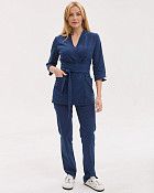 Медицинский костюм женский Сеул синий