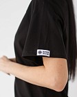 Медицинская футболка-реглан женская черная 4