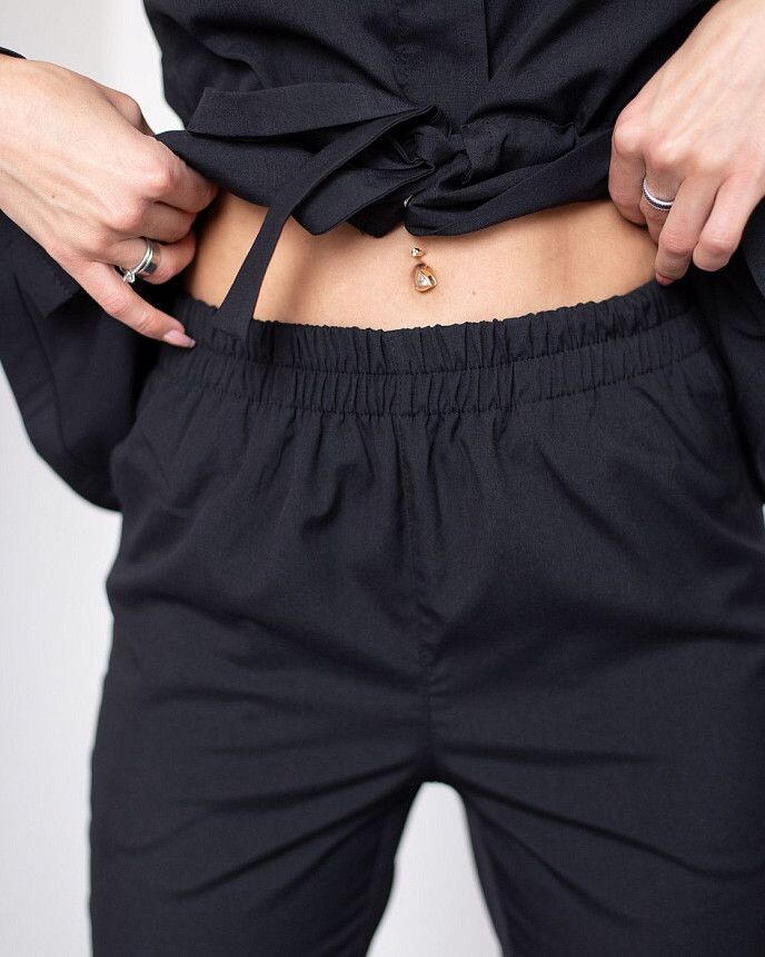 Медицинский костюм женский Монтана черный (уценка/брак) 5