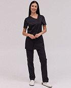 Медицинский костюм женский Вирджиния черный