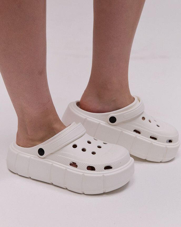 Медичні жіночі клоги PS білі 3