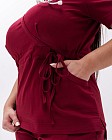 Медицинский костюм женский Рио марсала +SIZE (уценка/брак) 4