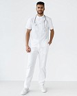 Медицинский костюм мужской Бостон белый 8